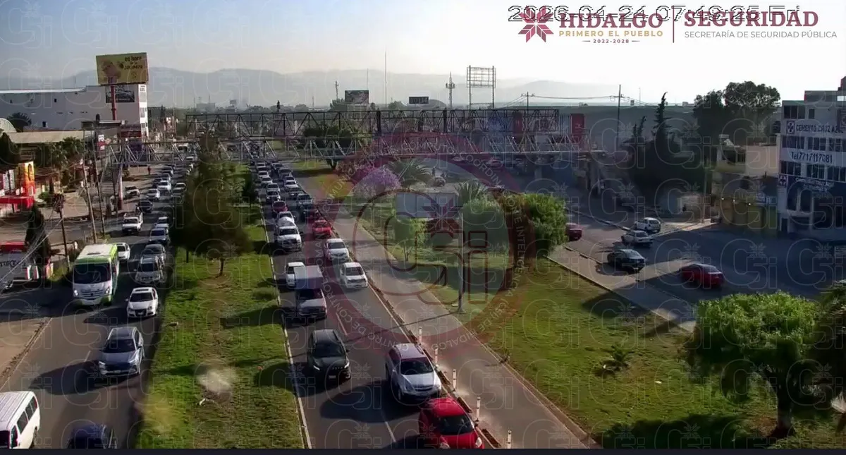 Tráfico pesado en Pachuca hoy: estos son los puntos más afectados