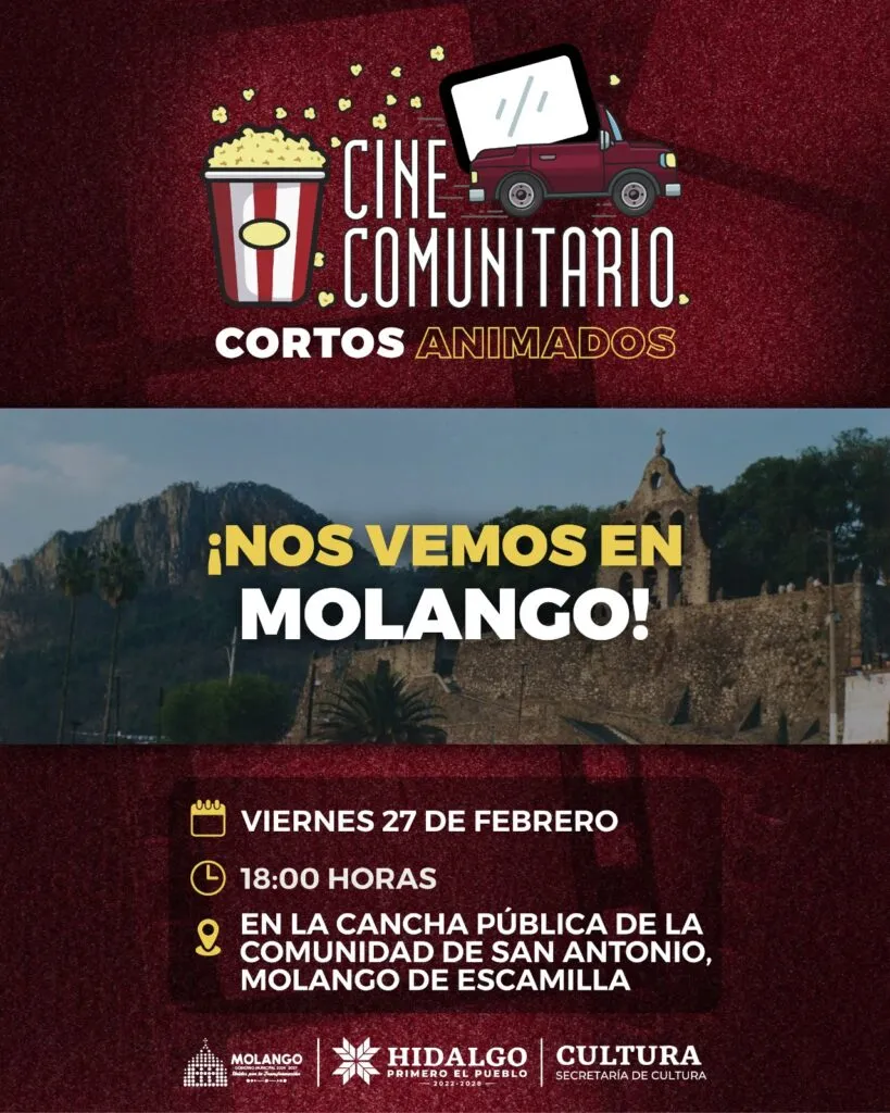 Cine Comunitario llega a Molango con funciones gratuitas: fecha y hora