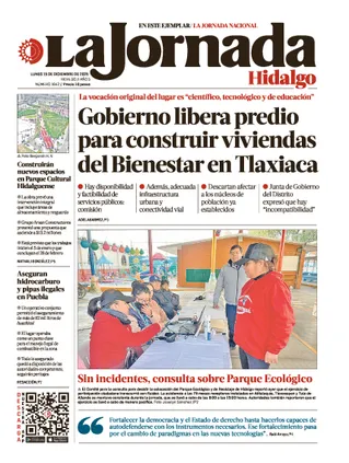 La Jornada Hidalgo | 15 de diciembre de 2025