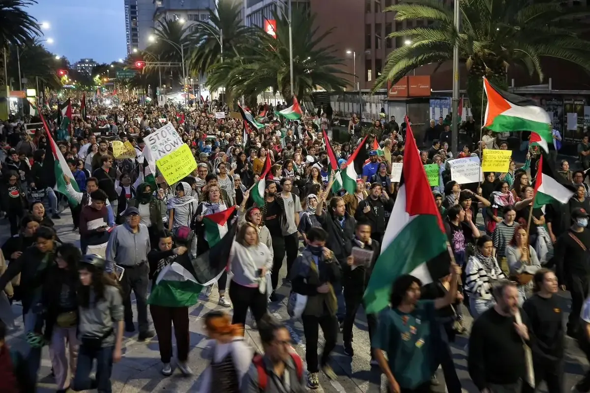 Protesta por detención en Gaza