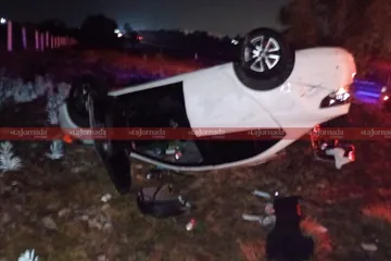 Personal de la Guardia Nacional división carreteras y caminos abanderaron la zona en la autopista México-Pachuca.