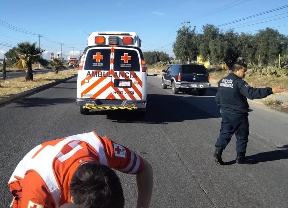Choque de motocicleta en Tizayuca deja 2 lesionados
