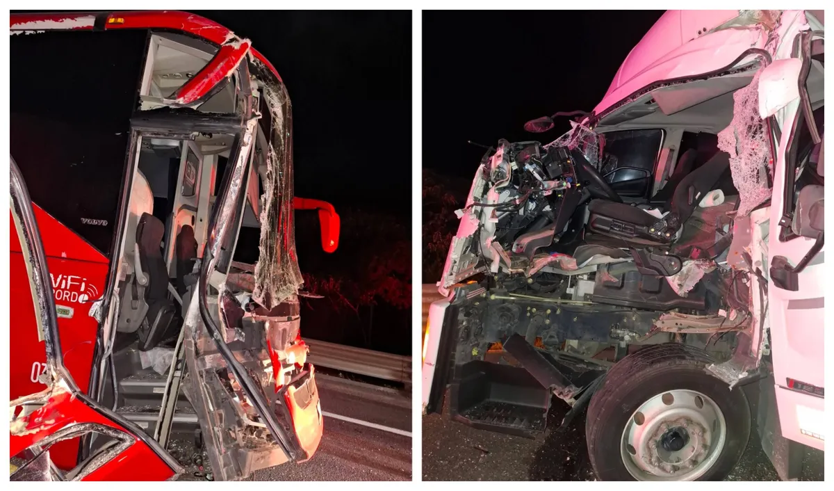 Fuerte choque entre autobús y pipa en la México–Tuxpan genera congestión vial