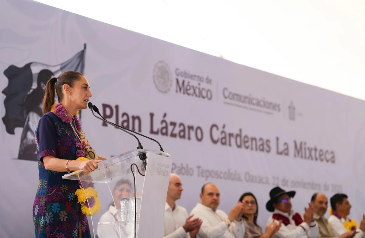 Claudia Sheinbaum presenta avances del plan general Lázaro Cárdenas del Río en la Mixteca Oaxaqueña