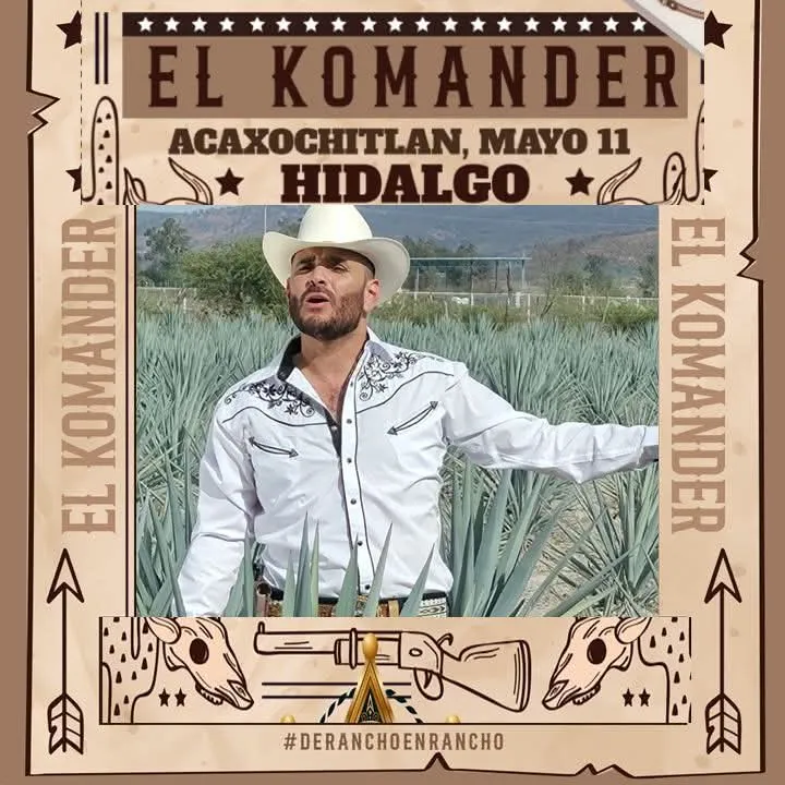 Polémica y reciente narcolaboratorio no detiene presentación de El Komander en Acaxochitlán