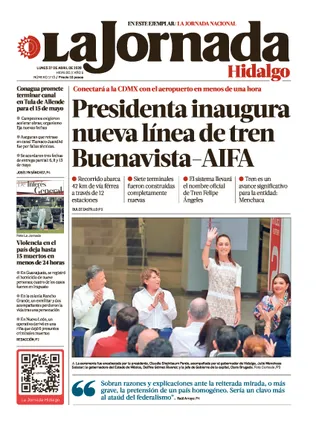 La Jornada Hidalgo | 27 de abril de 2026