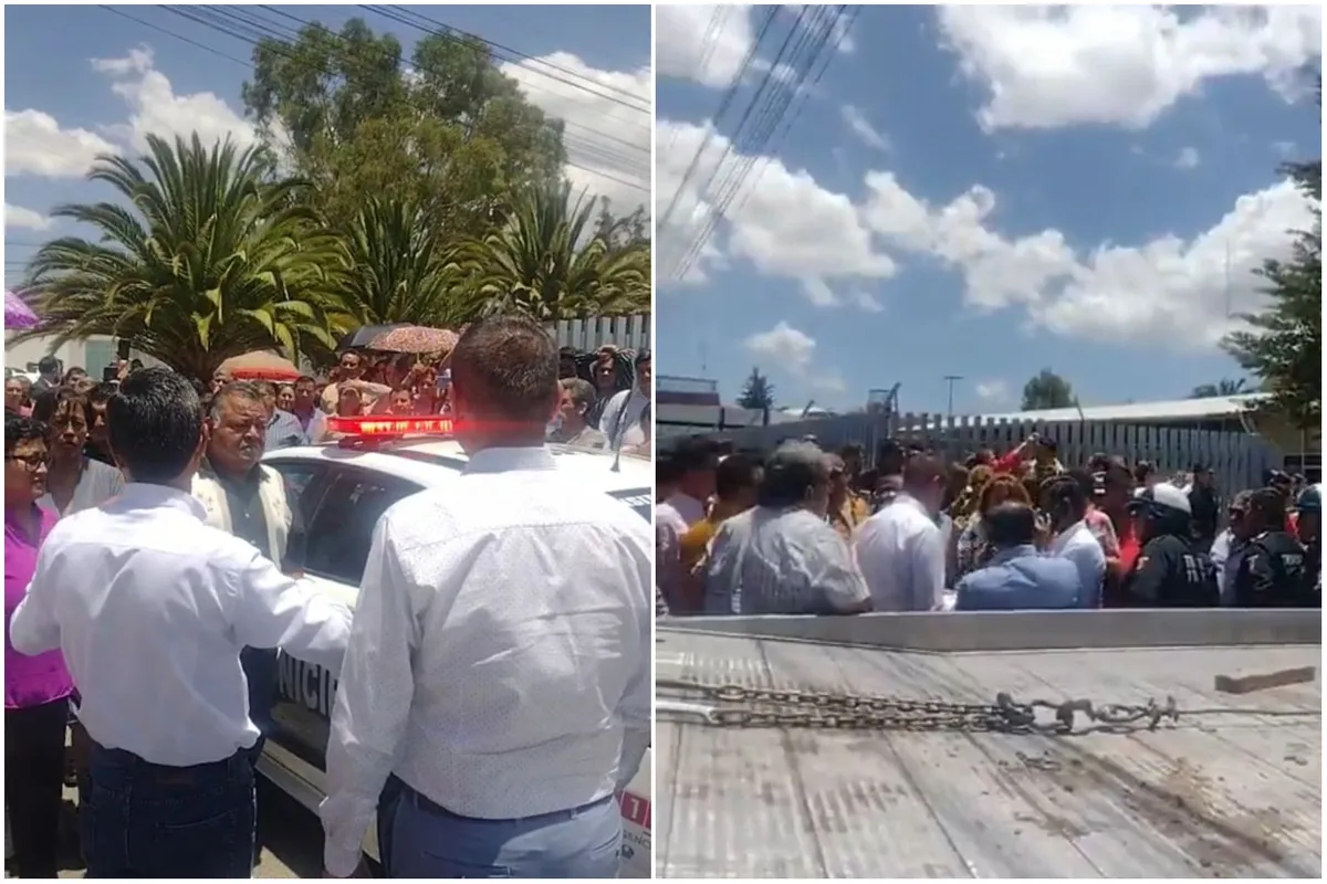 Pachuca: policías y trabajadores de la SEPH pelean por quite de placas