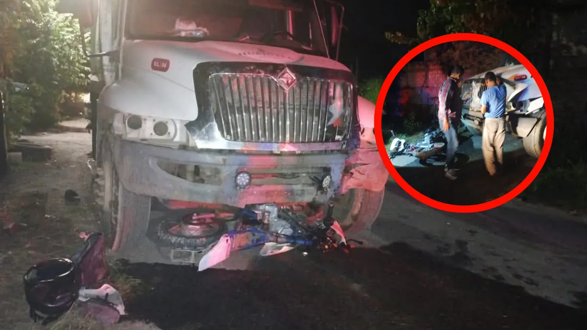 Motociclista muere tras impactarse contra camión recolector en Huejutla
