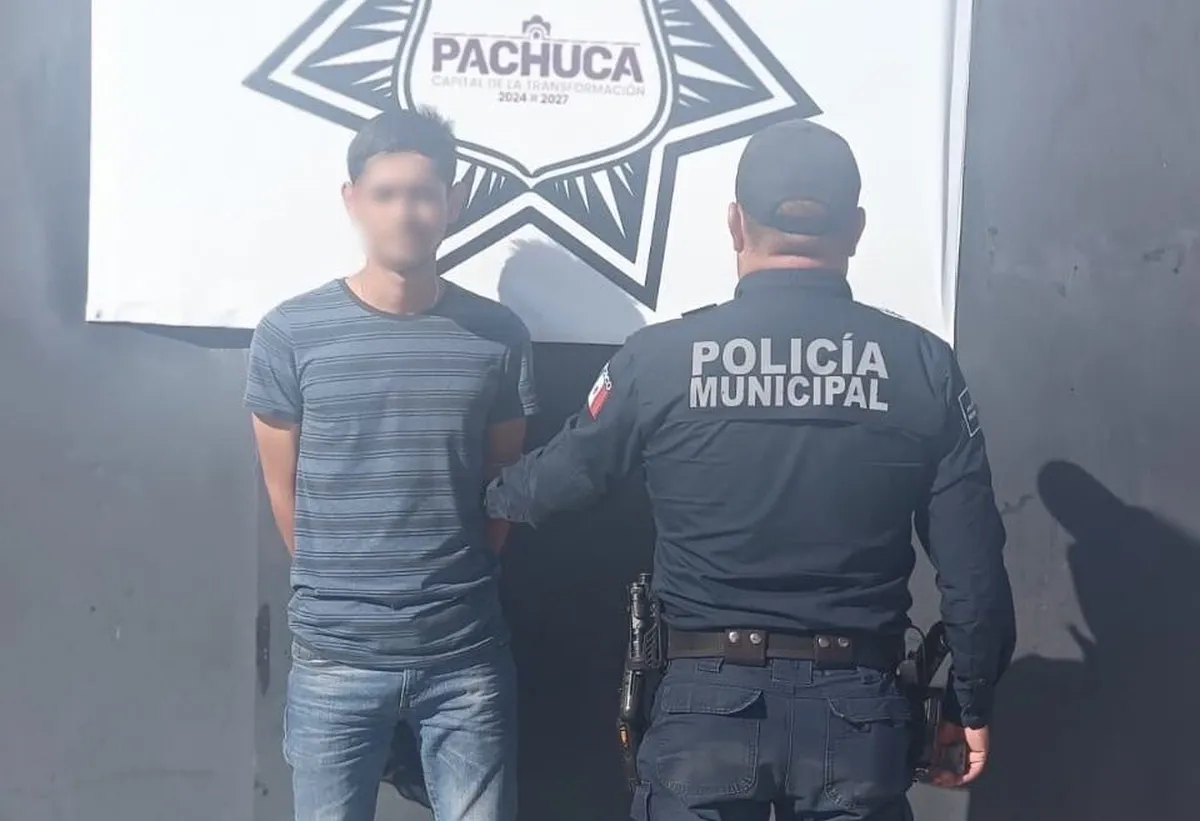 Pachuca: detienen a sujeto en San Javier tras intimidar con arma a repartidor de refrescos