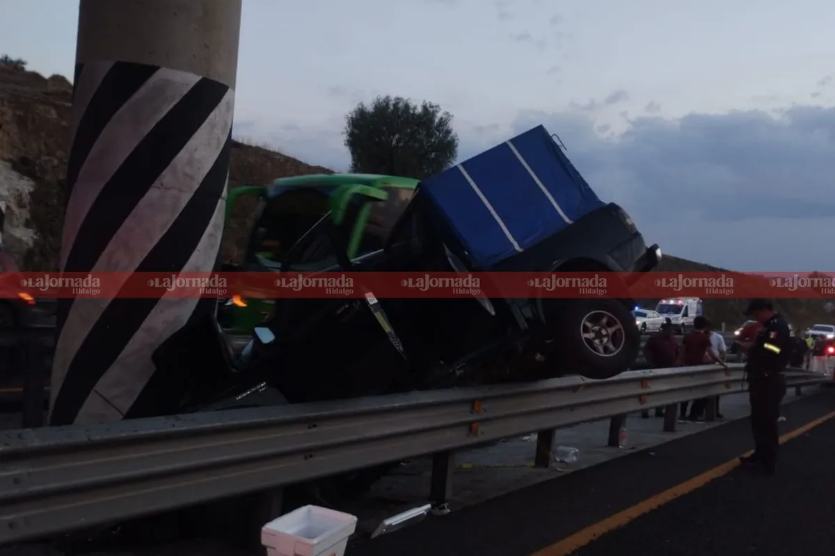 Accidente en autopista México-Tulancingo deja una persona sin vida