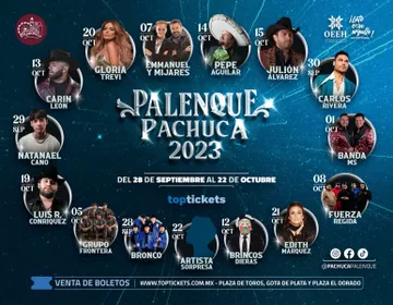 Palenque Pachuca 2023: este es el cartel oficial