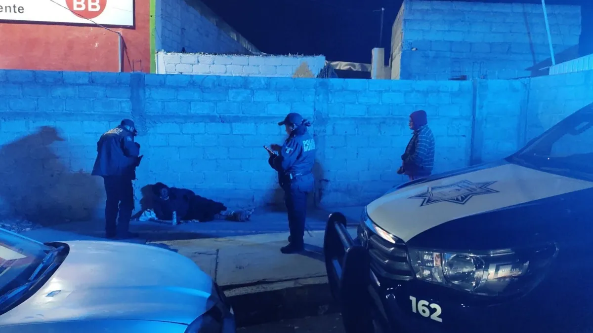 Autoridades de Mineral de la Reforma durante localización de persona