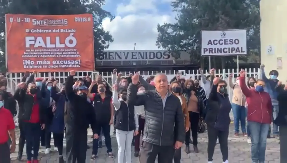 Por falta de pagos, maestros reactivarán movilizaciones en Hidalgo