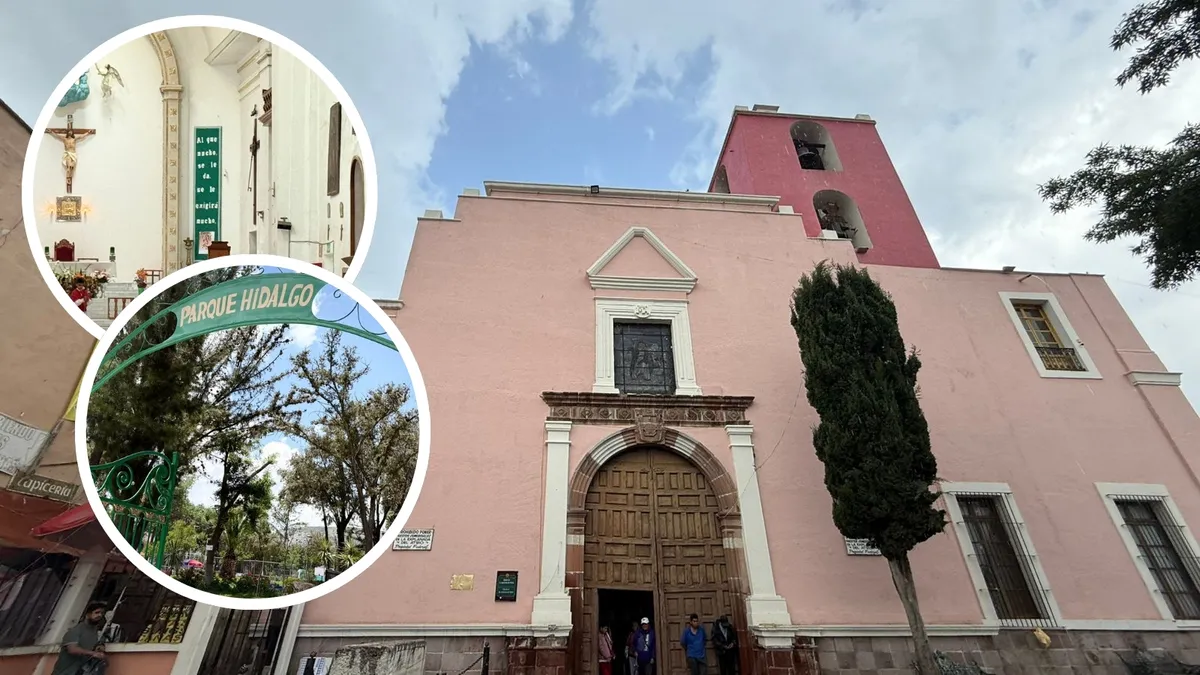 Exposición cultural en Pachuca con fotos históricas y leyendas locales.