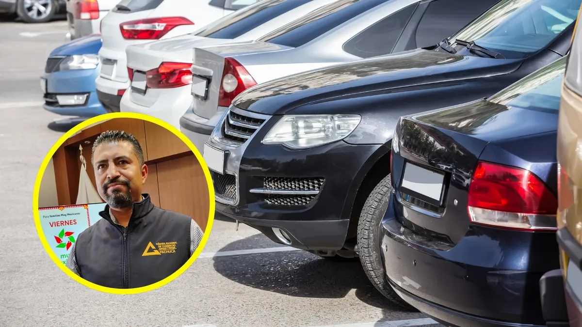 Luis Miguel Escudero, presidente de Canaco Pachuca, anuncia nuevas estrategias tras retiro de estacionamiento.