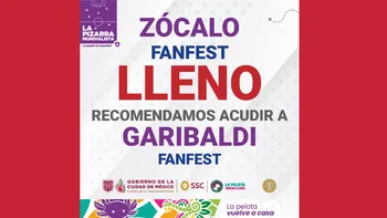 El Fan Fest lleno obligó a recomendar a los asistentes acudir a Garibaldi para seguir la fiesta mundialista.