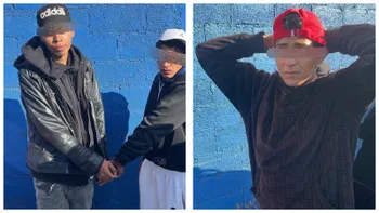 Personal de seguridad durante una intervención en la Zona Industrial de Tizayuca.