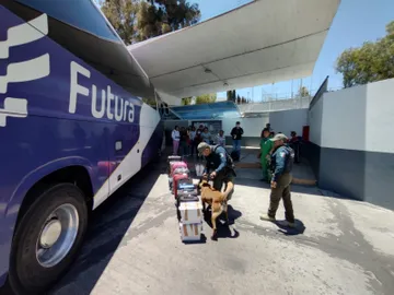 Refuerzan seguridad en la Central de Autobuses de Pachuca por vacaciones