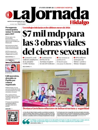 La Jornada Hidalgo | 08 de septiembre de 2026