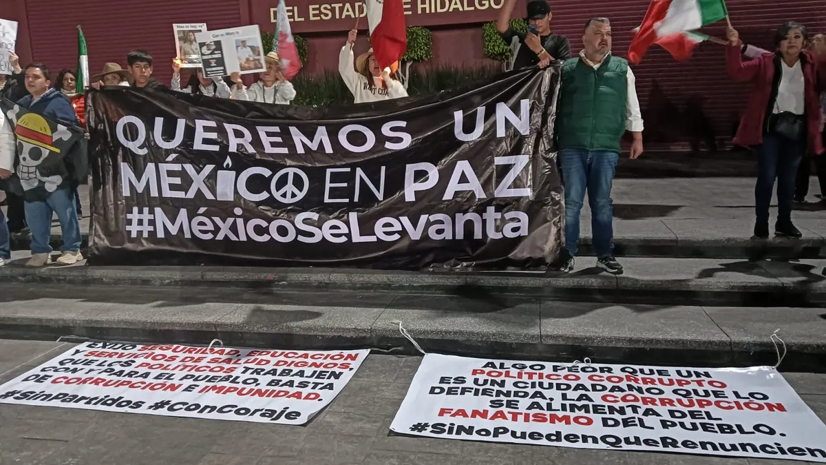 Protesta de la Generación Z en Pachuca