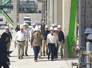 Visita presidencial a la refinería de Tula
