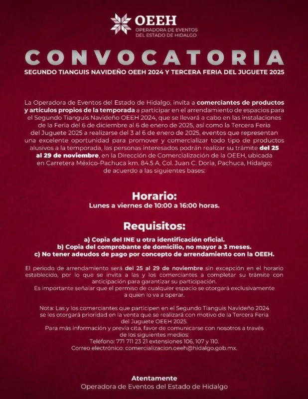 ¡Participa en el tianguis navideño 2024! Revisa los requisitos