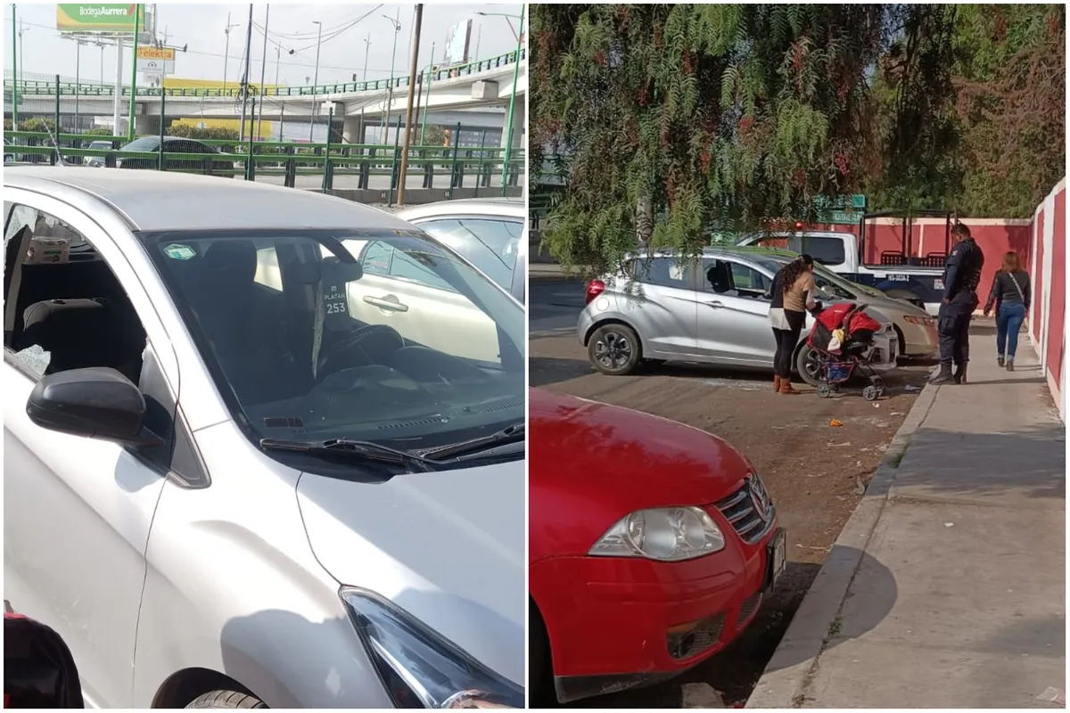 Dan cristalazos a padres de familia mientras iban a Festival de Día de Muertos