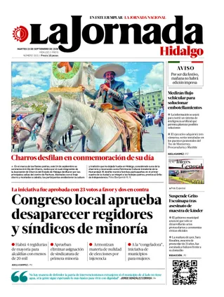 La Jornada Hidalgo | 15 de septiembre de 2026