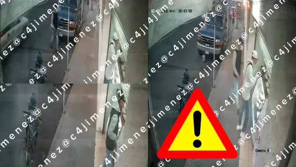 Un video muestra el robo a panadería en Neza, donde dos hombres armados sustrajeron dinero, celular y una motocicleta en Aragón.