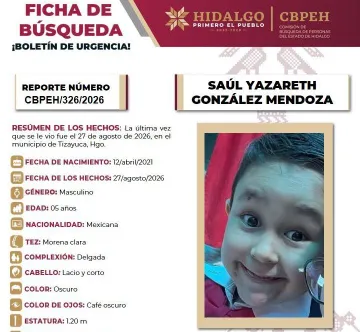 Ficha de búsqueda Saúl Yazareth González