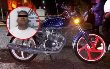 Pachuca: Policía recupera motocicleta robada en colonia C.Doria
