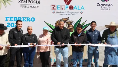 Inauguración del Pabellón del Pulque y del Maguey en Zempoala.