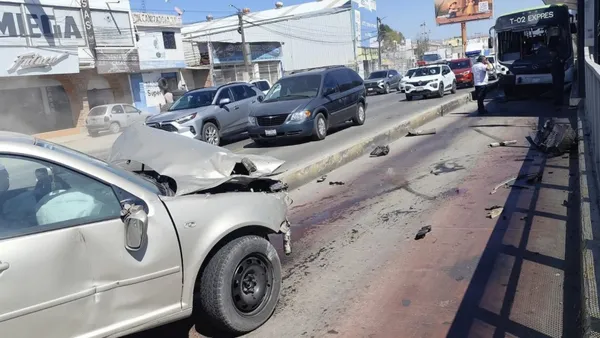 Accidente del Tuzobús en estación Matilde, Pachuca.