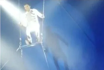Trapecista cae durante presentación de circo en Ixmiquilpan