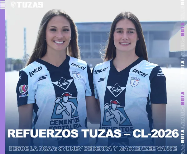 Sydney Becerra y Mackenzee Vance refuerzos de Pachuca Femenil