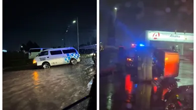 accidente en Pachuca por lluvia