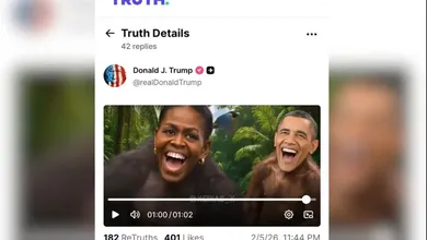 Trump publica y luego borra video de Obama y Michelle como monos
