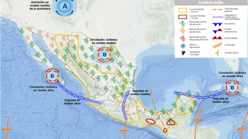 La Tormenta Negra provocará lluvias, tormentas eléctricas y posible caída de granizo en gran parte de México este fin de semana.