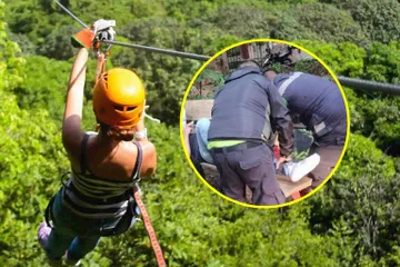 Huasca: accidente en tirolesa deja 3 lesionados