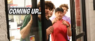 Juan recibe visita de Chicos Tóxico en el reto de Mr Beast