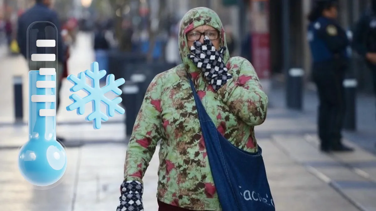 Pronóstico de temperatura con frío intenso y posibles heladas en CDMX y Edomex.