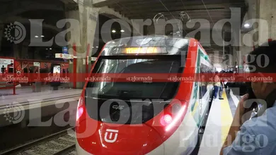 Tren suburbano llegando al AIFA en nueva ruta ferroviaria