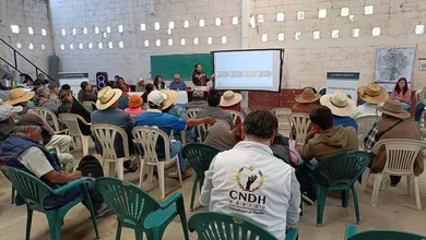 Reunión de consulta indígena por restauración de la presa Endhó