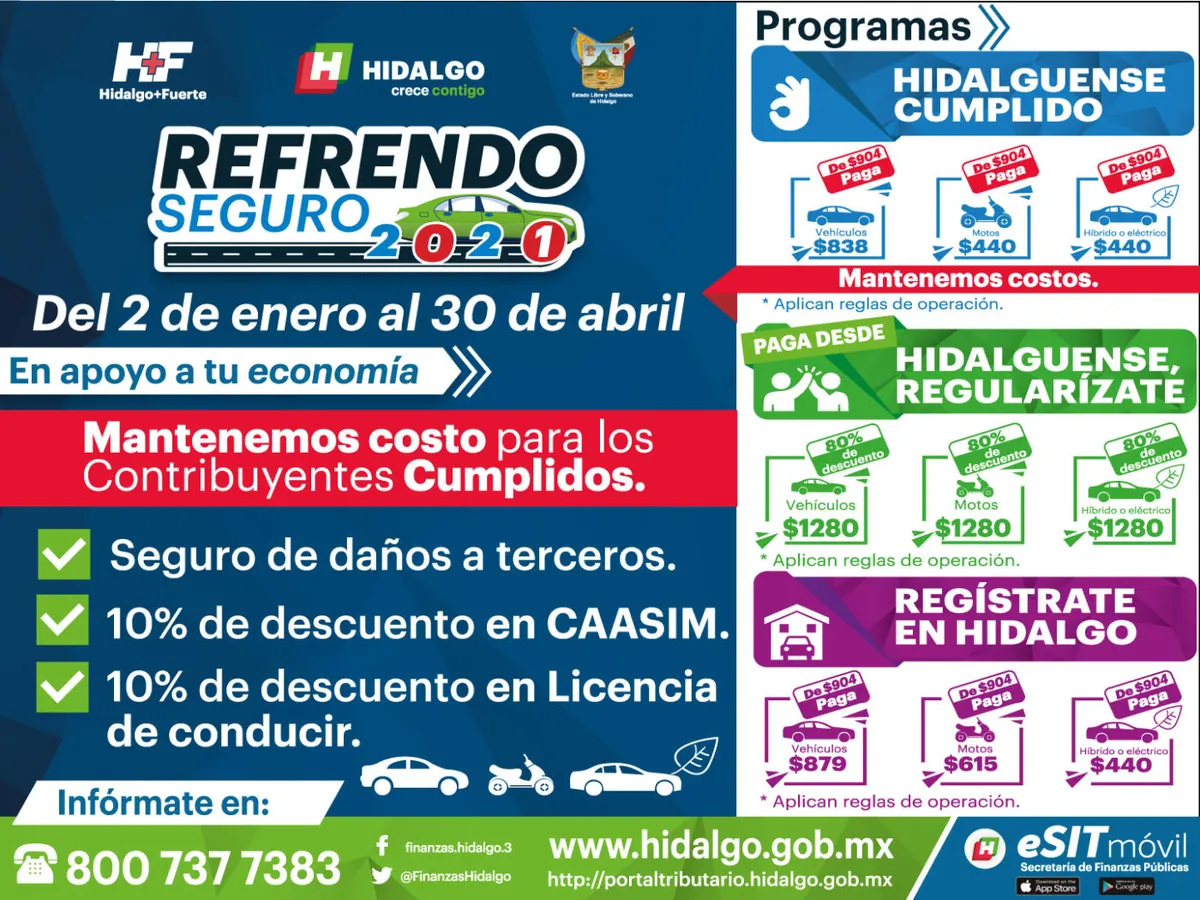 Tenencia vehicular en Hidalgo recauda 35 mdp por quincena