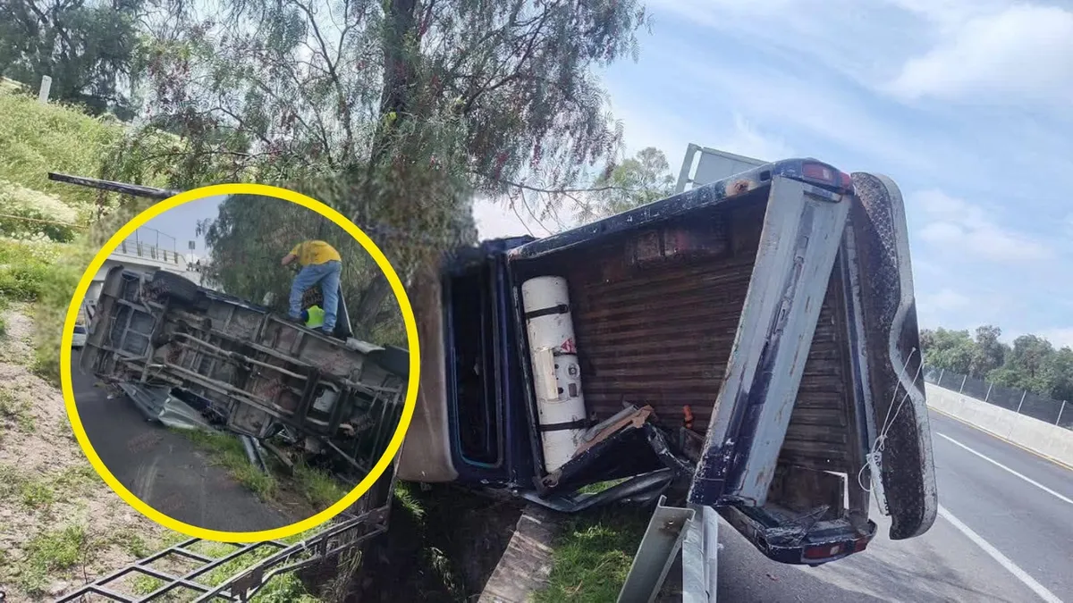 Volcadura en la México–Pachuca