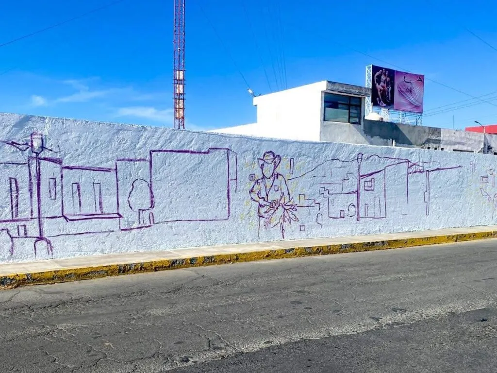 Muros que narran la historia de Pachuca: avanza mural de más de 50 metros. Revisa donde estará