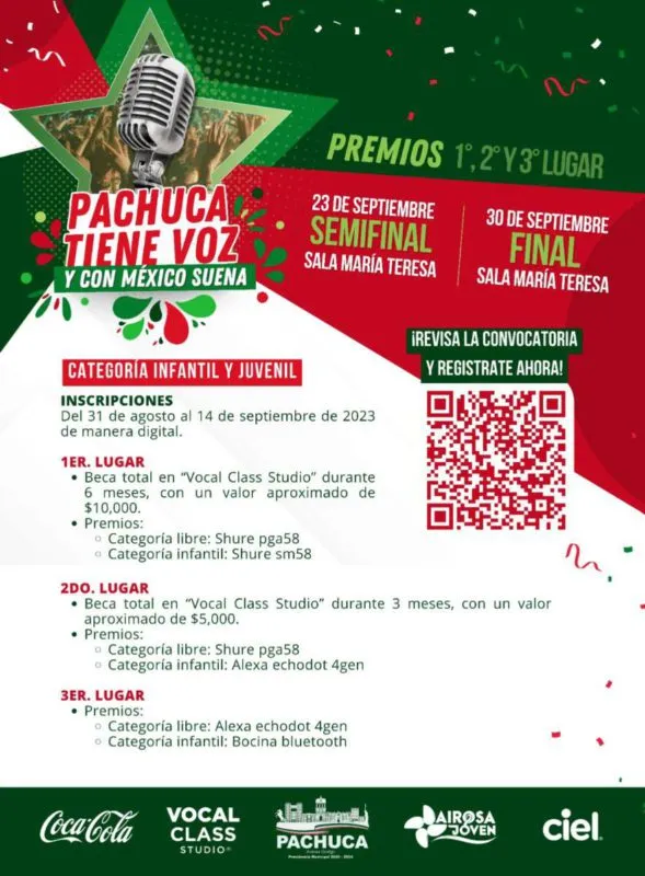 Pachuca tiene voz: inscripciones para el nuevo concurso de canto hidalguense