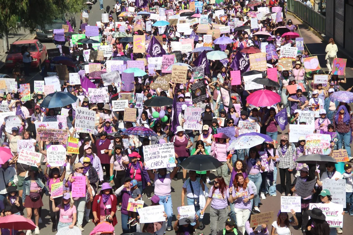 Mujeres exigen justicia y alzan la voz contra la violencia en Hidalgo