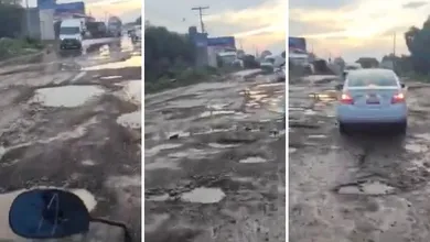 Con cada lluvia el problema empeora. Habitantes piden intervención urgente en uno de los accesos más transitados del norte de Tizayuca.