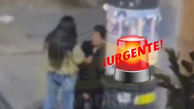 Video viral muestra el momento en que una mujer golpea a su pareja en público; usuarios exigen sanción y denuncian violencia.